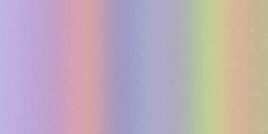 Dikey açık mor, mavi, şeftali ve yeşil şeritli yumuşak bir pastel gradyan, ince bir tahıl dokusu içerir..