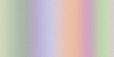 Sönük bir pastel gradyan yeşil, mor, turuncu ve pembe ile ince bir tahıl dokusuna sahiptir..