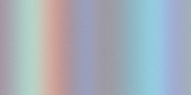 Dikey açık yeşil, pembe ve mavi şeritli yumuşak bir pastel gradyan, ince bir tahıl dokusu içerir..