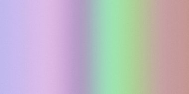 İnce bir tahıl dokusuna sahip yumuşak bir pastel gradyan arka plan. Renkler açık mordan yeşile ve yumuşak şeftali tonuna karışıyor.