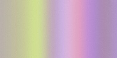 Yumuşak bir pastel gradyan sarı, pembe, mor ve gri renkleri görünür bir tahıl dokusuyla harmanlar. Net detaylar ve canlı renkler görsel cazibeyi artırır.