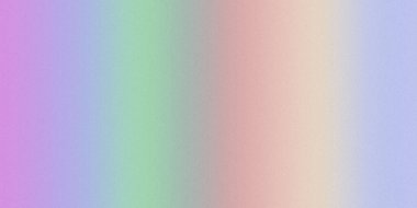 Gökkuşağı renginin renkleri mor, yeşil, pembe ve maviyi ince bir kumlu dokuyla harmanlıyor..