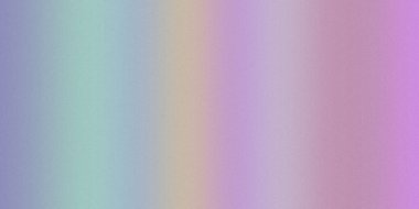 Yumuşak bir pastel gradyan mavileri, yeşillikleri, portakalları ve morları ince bir hububat dokusuyla harmanlayarak nazik ve dağınık bir etki yaratır..