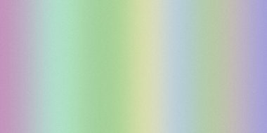 Bir pastel gökkuşağı gradyanı mor, yeşil, sarı ve mavi arasında akar ve yumuşak, parlak bir etki yaratır..