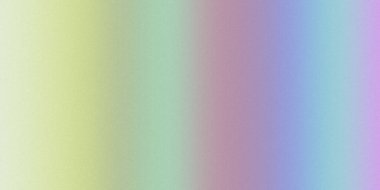 Sarı, yeşil, mor ve mavi tonlarda geçiş yapan, ince tahıl dokusuna sahip bir gökkuşağı gradyan..