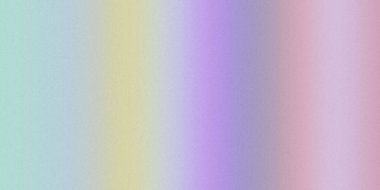 Yumuşak bir pastel gradyan gökkuşağı renklerine karışıp ince bir tahıl dokusuyla rüya gibi bir etki yaratıyor..