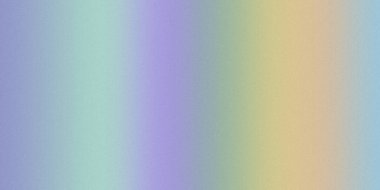 Mavi, mor, yeşil, sarı ve turuncu arasında ince tahıl dokusuna sahip pastel gökkuşağı gradyan geçişleri..