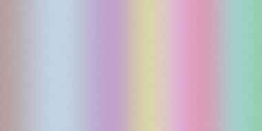 Gökkuşağını andıran yumuşak bir pastel gradyan mavi, mor, sarı, pembe ve yeşil karışımı ince bir hububat dokusuyla harmanlar..