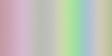 Dikey pembe, bej, yeşil ve mavi şeritli yumuşak bir pastel gradyan, ince bir tahıl dokusu içerir..