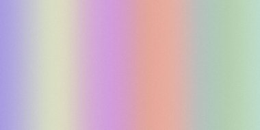 Hafif mor, şeftali, sarı ve yeşil renkli dikey mor şeritli yumuşak bir pastel gradyan, ince bir tahıl dokusu içerir..