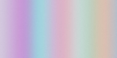 Pastel renklerden oluşan bir gökkuşağı, yatay olarak kumlu bir dokuyla harmanlanır ve yumuşak, dağınık bir etki yaratır..