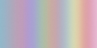 Nazik bir pastel gradyan mavi, mor, pembe, yeşil ve ince bir hububat dokusuyla sarı renkleri gösterir..