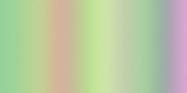 Baskın yeşil ve pembe tonlara sahip yumuşak bir pastel gradyan, zarif bir şekilde sarı ve mor ile harmanlanmış, ve ince bir tahıl dokusu.