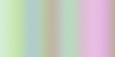 Soluk yeşil, mavi, bej ve pembe gibi dikey renk şeritleriyle yumuşak, pastel bir arkaplan, ince bir tahıl dokusu ile örtülmüş..