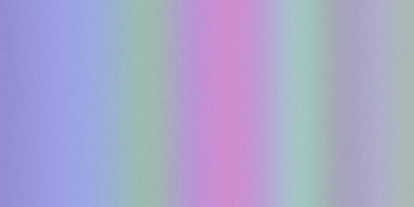 Dikey mor, yeşil ve pembe şeritli yumuşak bir pastel gradyan, ince bir kumlu dokuya sahip..