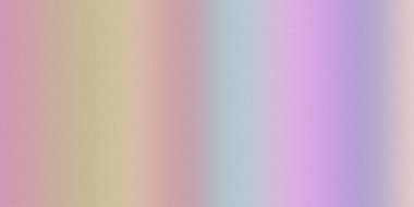 Yumuşak bir pastel gradyan sarı, pembe, açık mavi ve mor karışımı ince bir tahıl dokusu ile harmanlanır..