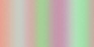 Şeftaliden beyaza, açık yeşile ve pembeden ince tahıl dokusuna geçiş yapan dikey renk şeritleriyle yumuşak bir pastel gradyan..