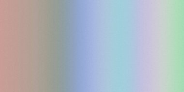 Yumuşak bir pastel gradyan solda solda solda solda solda solda solda açık mavi, mor ve yeşil, sağda ise ince bir tahıl dokusu ile harmanlanır..