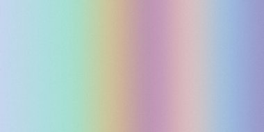 Açık mavi, yeşil, sarı, mor, pembe ve ince tahıl dokusuyla dikey renk şeritleri olan yumuşak bir pastel gradyan..