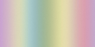 Dikey renk karışımları ve ince bir tahıl dokusuyla yumuşak bir pastel gradyan arka plan. Renkler pürüzsüz bir şekilde açık mordan sarı ve pembeye dönüşüyor..