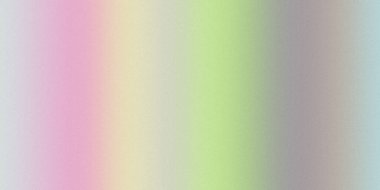 Pembe, sarı, yeşil ve mavi gibi pastel renklerin yatay bir gradyanı ve ince bir kumlu dokusu vardır..