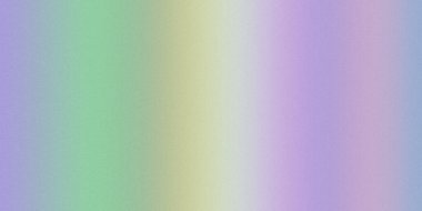 Açık yeşil, soluk sarı ve yumuşak mor şeritli yumuşak dikey bir pastel gradyan. İnce tanecikli bir doku var..