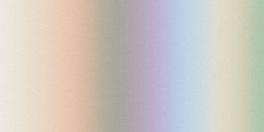 Krema ve şeftaliden yumuşak gri, mavi ve yeşil renge yumuşak tahıl dokusuyla ince bir pastel değişim..