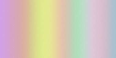 Canlı bir pastel gökkuşağı gradyanı yumuşak renkleri ince bir tahıl dokusu ile harmanlayarak neşeli ve rüya gibi bir zemin oluşturur..