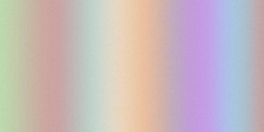 Yumuşak pembe, şeftali, turuncu, mor ve yeşil renkleri harmanlayan ince bir tahıl etkisine sahip ılık bir pastel gradyan..