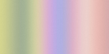 Sarı, yeşil, mor ve ince kumlu dokusu olan pembe renklerden oluşan yumuşak bir pastel gradyan. Renkler sorunsuzca karışıyor ve rüya gibi bir etki yaratıyor..