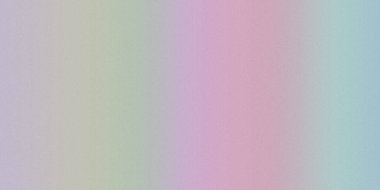 Rüya gibi bir pastel gradyan pembe, mavi, mor ve yeşil renkte hafif bir gürültü dokusuyla yumuşak geçişler içerir ve sakin bir atmosfer yaratır..