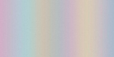 Dikey pembe, mavi ve sarı şeritli yumuşak bir pastel gradyan, ince bir tahıl dokusu içerir..