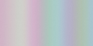 Yumuşak bir pastel gradyan pembe, mor, yeşil ve mavi renkleri ince bir tahıl dokusuyla harmanlar. Net detaylar ve canlı renkler görsel cazibeyi artırır.