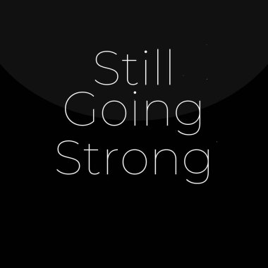 Asla yükselmeyecek. Siyah harf alıntısı. Vektör illüstrasyonu siyah arkaplanda izole edildi.