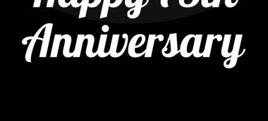 mutlu yıldönümü vektör çizim