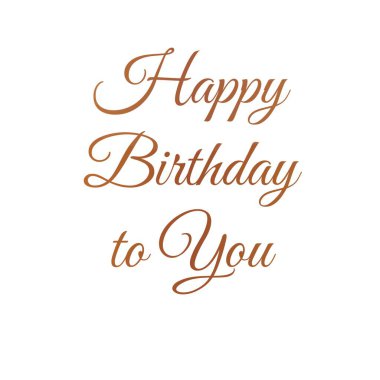 Beyaz arka planda güzel bir deseni olan mutlu doğum günü mektupları