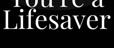 Hayat kurtarabilirim. Modern arkaplan vektör illüstrasyonlu hayat alıntısı