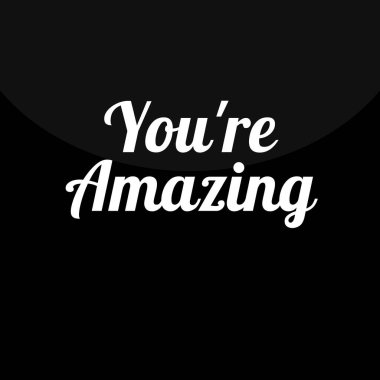 Harikasın. El yazısı. vektör illüstrasyonu