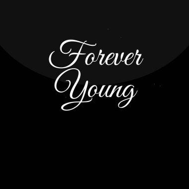 Asla sonsuza dek siyah ve beyaz arka plan