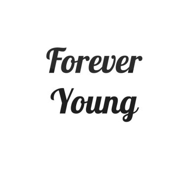 Asla sonsuza dek vektör illüstrasyonu