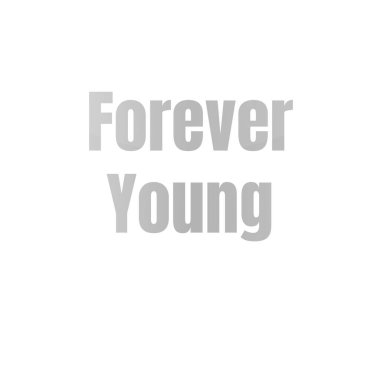 Sonsuza dek metin ikonu. Sonsuzluk koleksiyonundan basit tasarım vektörü. Web tasarımı, uygulamaları ve cep telefonu için ince çizgili ui illüstrasyonu.