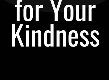 Nazik ol. Metin ve alıntı vektör illüstrasyonlu modern kartvizit