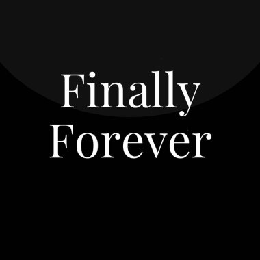 Siyah arka planda sonsuza dek simge. vektör illüstrasyonu.