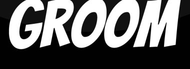 Bir kadının partisi için siyah metnin vektör çizimi.