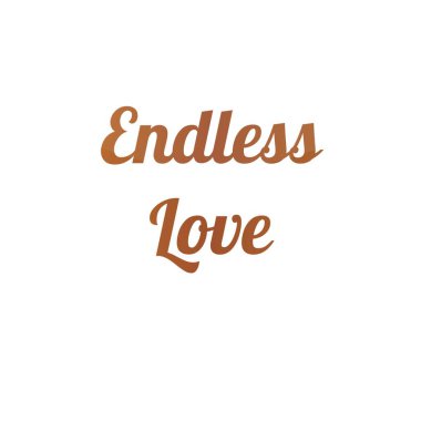 Aşk sözcüğü beyaz arka planda altın mürekkepten yapılır..