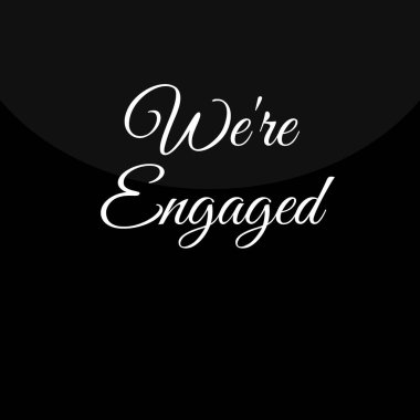 Karanlık bir arka planda nişan kelimesi. vektör illüstrasyonu