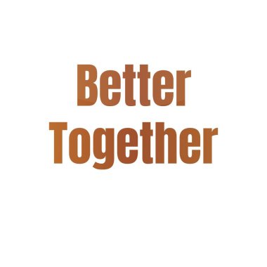 Birlikte daha iyi afiş şablonu tasarımı. vektör kurdele etiketi işareti