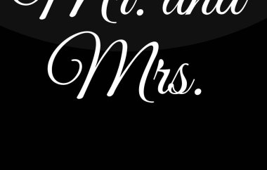 el çizimi kaligrafi harfleri ve tipografi ile düğün davetiyesi