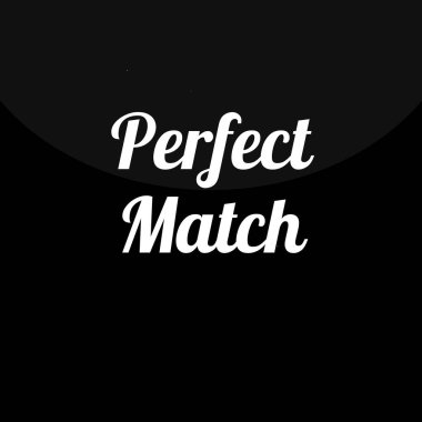 Siyah arkaplan ile mükemmel eşleşme