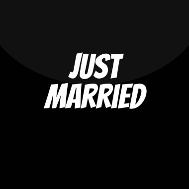 sadece evli vektör çizimi tasarımı